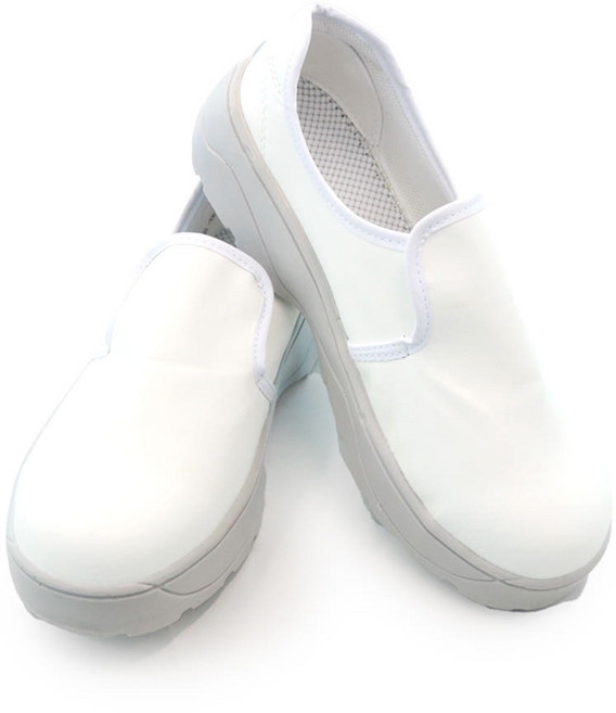 크린룸 제전 안전화 실내 내부 작업화 방진 클린룸 PU 작업 신발 정전기방지 ESD, 1개, 화이트