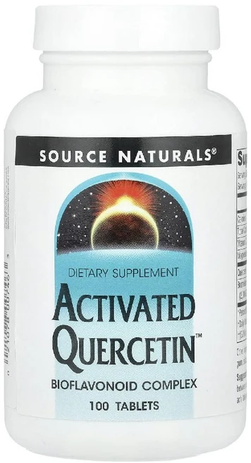 Source Naturals 활성 퀘르세틴 비타민c 브로멜라인 복합체 100정, 100 개, 1개 - 쿠팡