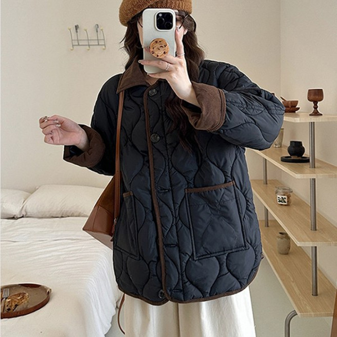 [시즌오프특가] 제이로그 배색 누빔 퀼팅 자켓 점퍼 덴누빔JK