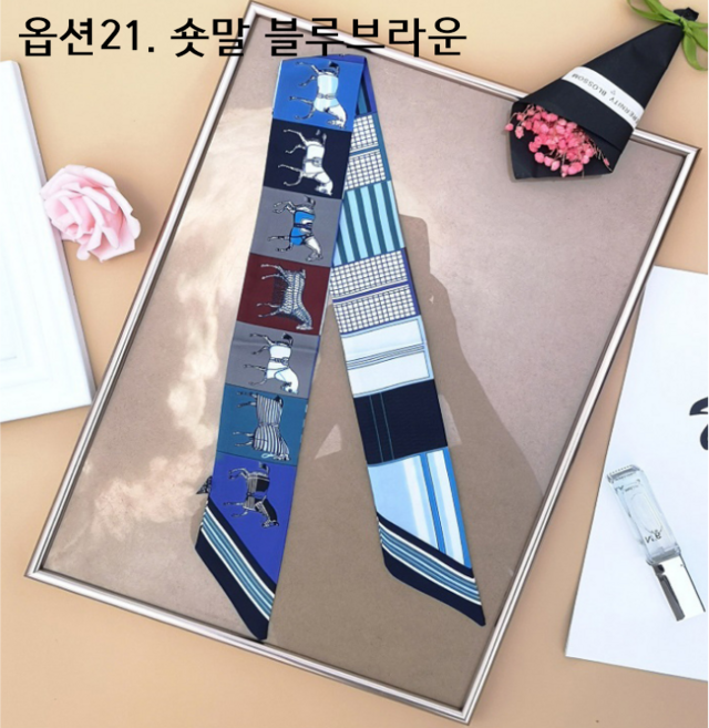 쁘띠스카프 여성스카프 가방스카프 애니멀50종 Youcne