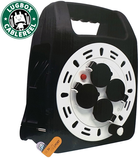 러그박스 3구 2구 USB 캡형 20M BW 1.0SQ, 1개