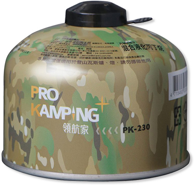 Pro Kamping 領航家 高山瓦斯罐, 230g, 1罐