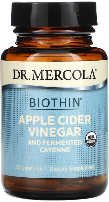 Dr. Mercola 카옌을 함유한 발효 사과 사이더 식초 30 캡슐, DrMercola카옌을함유한발효사과사이더식초30캡슐, 1개, 30정 - 쿠팡
