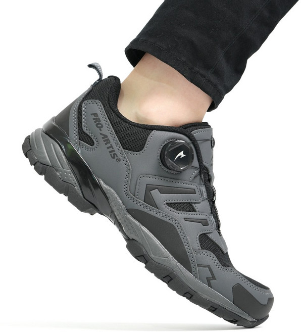 프로아티스 다이얼 트레킹화 남자 발편한 경량 메쉬 워킹화 논슬립 등산화 데일리 가벼운 운동화 사계절 신발