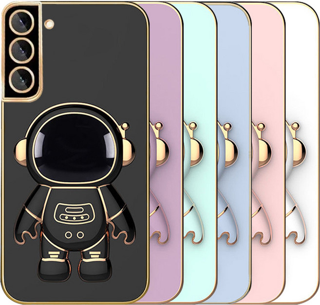 벌크온 갤럭시 S21 플러스 울트라 거치대 카메라 보호 풀커버 우주인 컬러 케이스