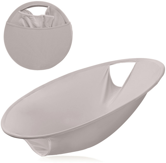 딜러버 이지런드리 런드리버킷 세탁바구니 빨래바구니, 1개, 그레이