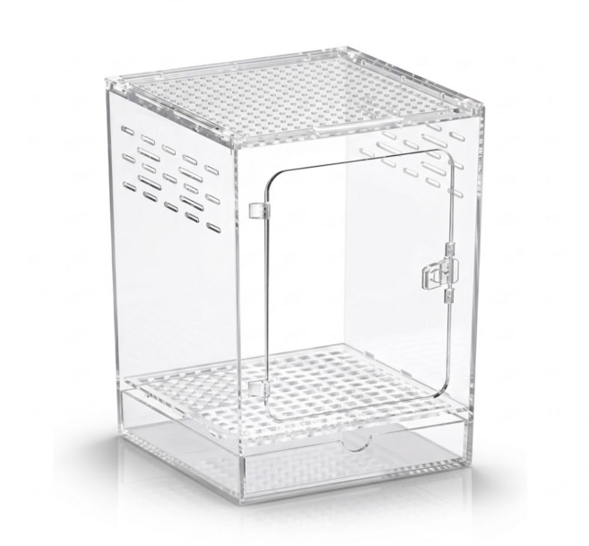 도마뱀 사육장 크레스티드 게코 도마뱀키우기 꾸미기 중형 대형, 1개, 사이즈 / 중