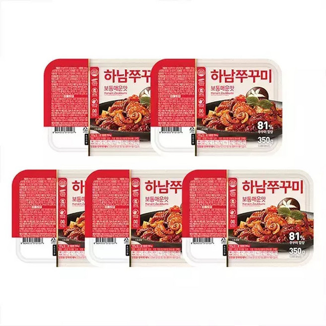 [HN] 하남쭈꾸미볶음 350g 보통매운맛, 5개