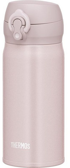 Amazon.co.jp 한정판 써모스 물통 진공 단열 휴대용 머그 0.35L 베이지 핑크 입구를 분리해 손쉽게 관리할 수 있는 경량형 원터치 오픈 스테인리스 병 보온·보냉 JNL-, 350ml