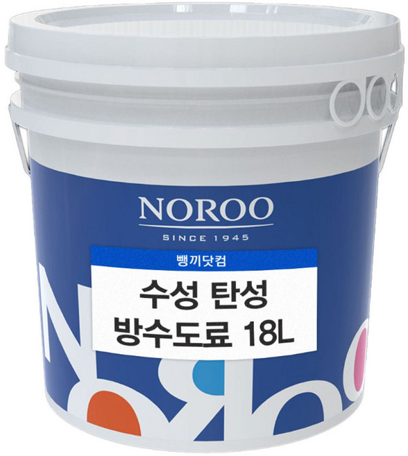 노루페인트 수용성 탄성 방수제 18kg 옥상방수 20평가능 중도, 밝은회색, 2개