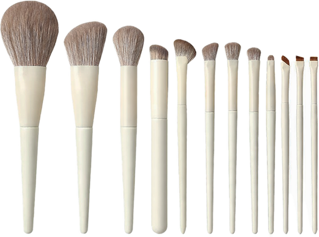 리브앤다 메이크업 브러쉬 세트 12종 부드러운 밀착 발색 초보 브러시 풀세트, 1개, 아이보리