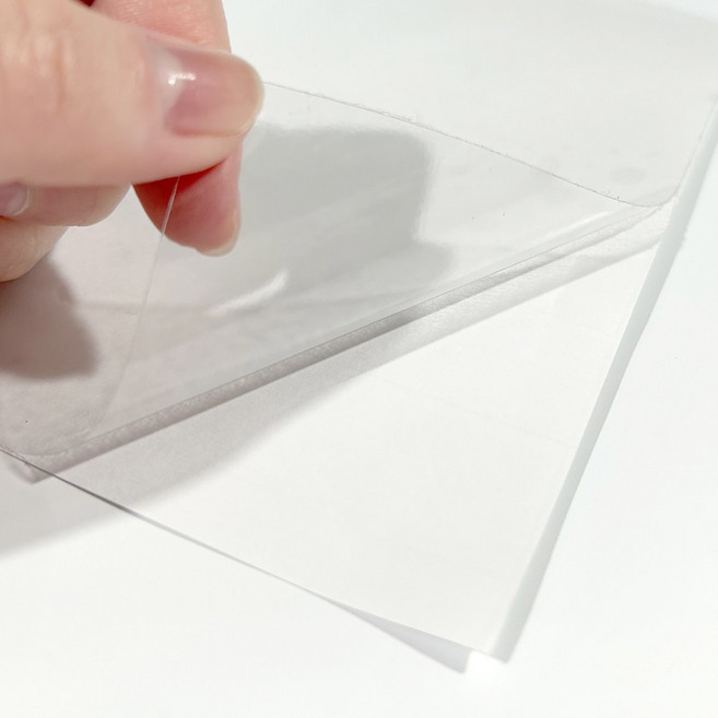 푸꾸푸꾸 손코팅지 투명 접착필름 현금 세이빙보드 코팅 A4 A5 A6, 1개, A5 (50장)