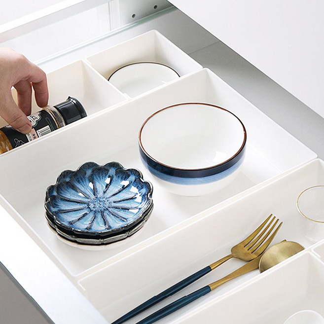 서랍칸막이 정리정돈 다용도 수납 트레이 (대/특대), 1개
