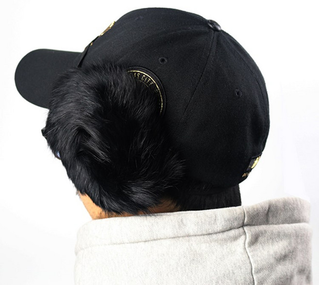 아미아미 진짜토끼털 왕귀마개 레트로 복고 군밤 귀마개