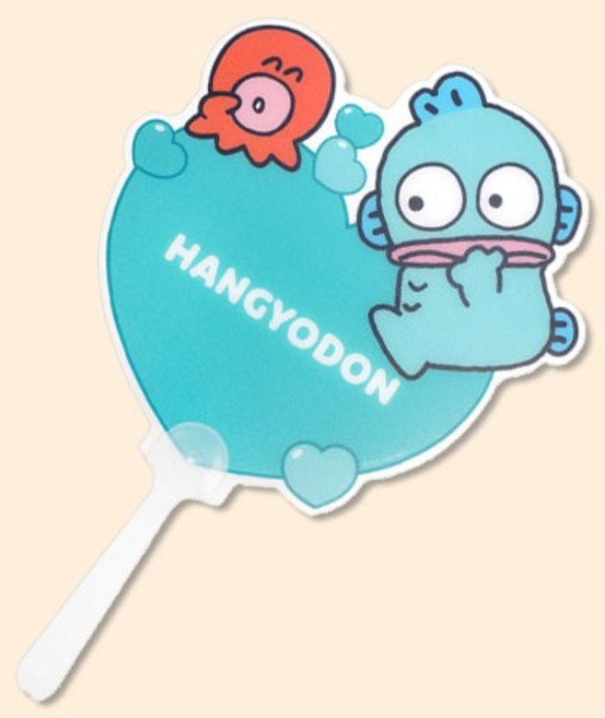 산리오 하트 부채 한교동(049644), 한교동, 1개