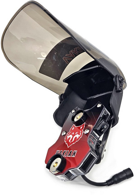 오토바이 자석충전 거치대 풀커버 1구바키안애니 단품 햇빛 눈 비 쉴드 늑대 히어로 자석충전기, 풀커버 1구바키안애니 레드