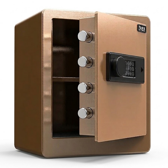 파크브릭 반도체 비밀번호 소형 미니 금고 가정용 서랍, 골드