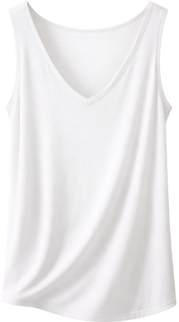 모달 V넥 민소매 옆트임 티셔츠 9가지 컬러