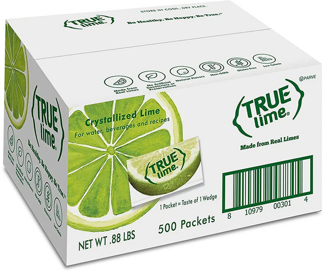 500 Count (Pack of １) Lime TRUE LIME Water Enhancer Bulk Pack - 0.03 Ounce 500 Count (Pack of 1), 1개