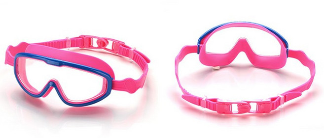 쉬핑 아동용 스노쿨링마스크 일안식 빅워터스윔 수경, 블루핑크
