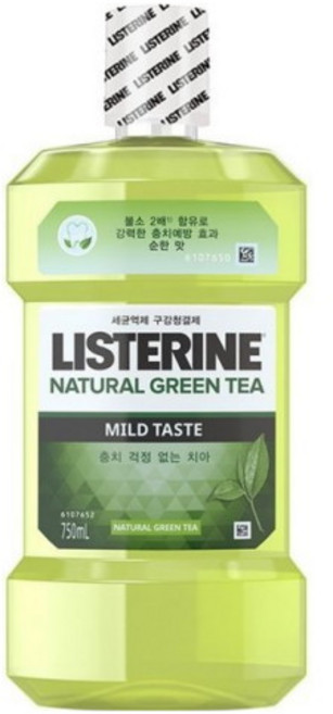 존슨앤존슨 리스테린 내추럴 그린티 마일드 750ml, 1개, 30ml