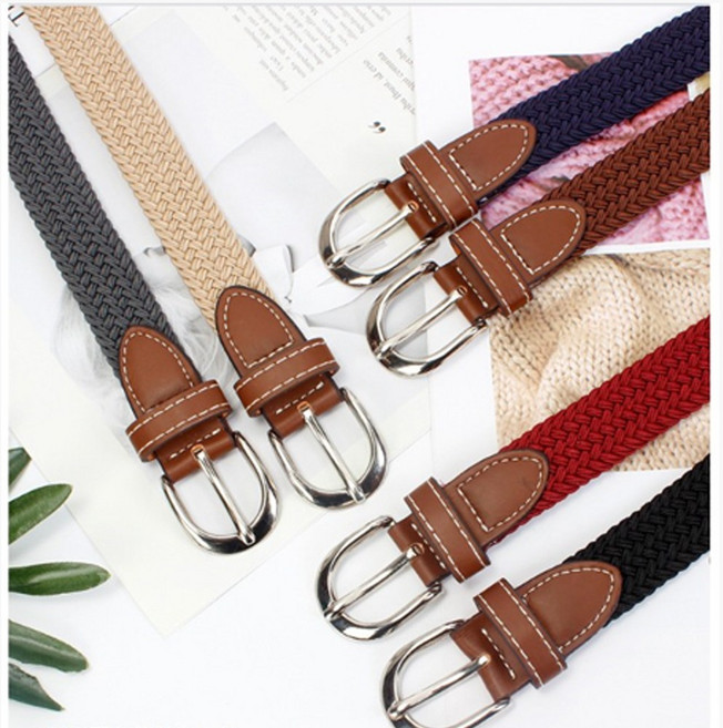 베이직 탄력 고무줄벨트 위빙벨트 스판벨트 꽈베기 허리띠