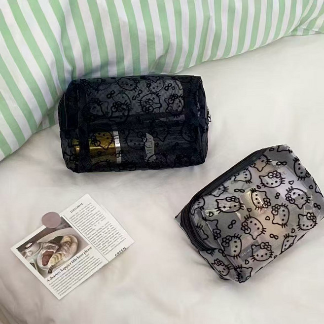 노아벨 헬로키티 메쉬 화장품 파우치 1+1