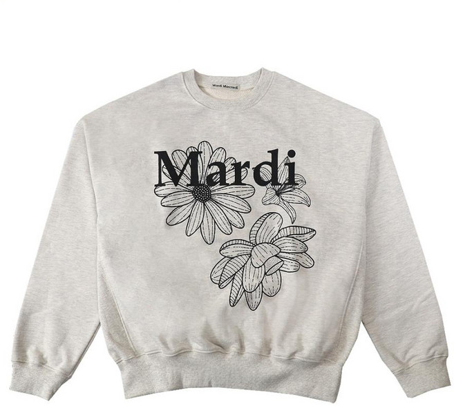 Mardi Mercredi 三朵花印花長袖毛衣