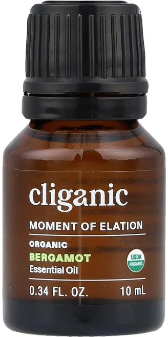 Cliganic Moment of Eration™ 유기농 베르가모트 에센셜 오일 10ml(0.34fl oz) Cliganic (클리가닉), 1개 - 쿠팡