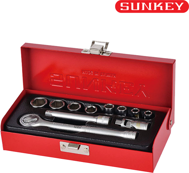 썬키 소켓 렌치 복스 세트 SSR-12 1/4인치(12PCS) 자동차 차량 셀프 정비, SSR-12 1/4", 1세트