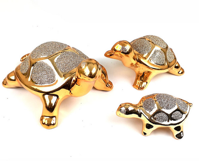 jb014 도자기 거북이3p세트 풍수인테리어 거북이소품 거북이장식 십장생 인테리어소품 인테리어장식소품 책상소품