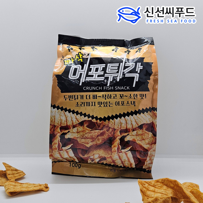 신선씨푸드 빠삭 어포튀각, 1개, 100g