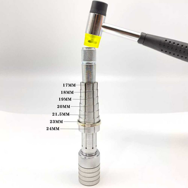 세공사 금은방 늘림기 고무 망치 반지 늘리기 링 수리 조절기, 1개, 2. 반지 호수 측정 막대
