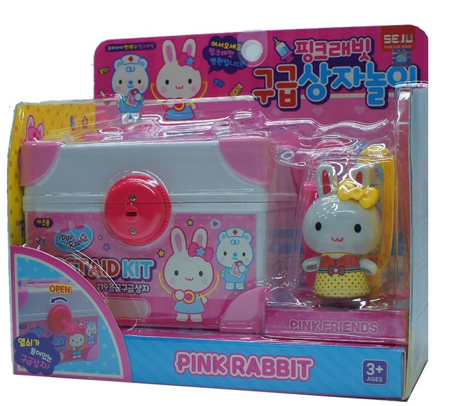 JB 핑크래빗 구급상자놀이 역할 놀이 장난감 sj1091 제이발전소, 1개