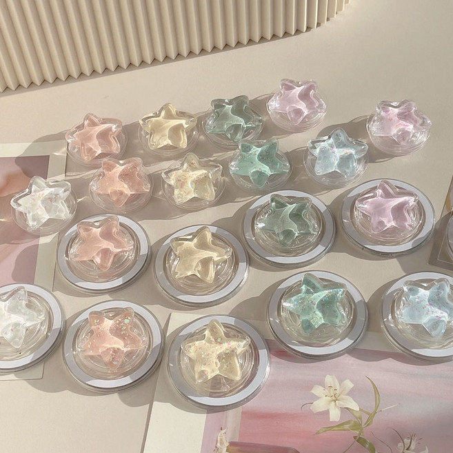 글리터 별 레진 맥세이프 스마트톡 (2type), 1개, 펄 그린