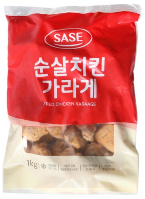 순살치킨가라아게 사세통상 1kg, 40개