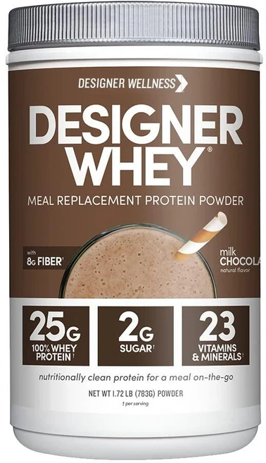 Designer Wellness Designer 유청 단백질 식사 대체 파우더 유기농 슈퍼푸드 복합 탄수화물 비타민 미네랄 글루텐 프리 밀크 초콜릿 0.8kg(1., Designer Wellness, Designer 유청 - 쿠팡