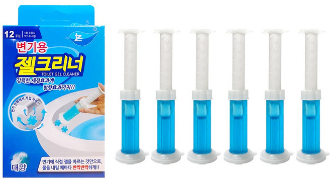 다나몰 플라워젤 변기세정제 욕실 방향제 탈취 대양향, 6개, 50g