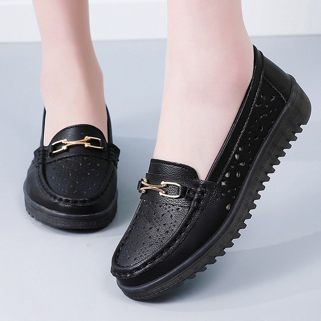 Modern Fashion 여성 발편한 플랫 단화 메리제인 플라워 구두 K122