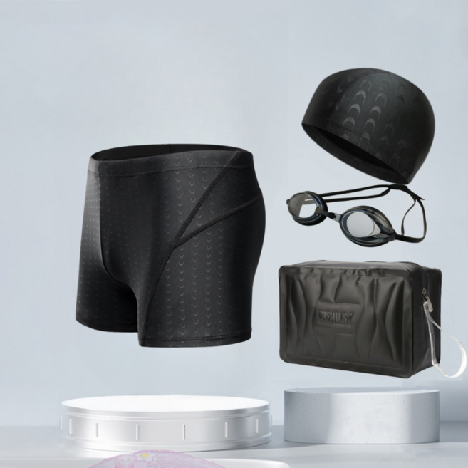 엔더 남자 5부 실내수영복 세트 남성 수영장 수영복 수영 사각 3부