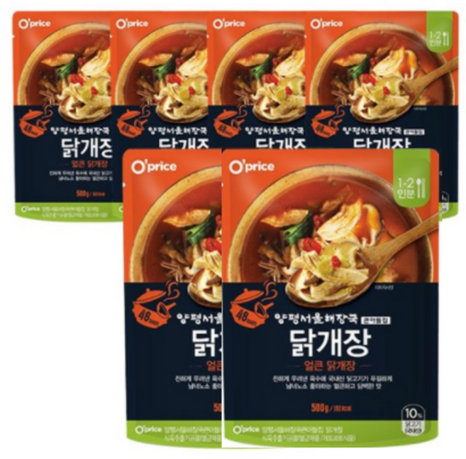 오프라이스 양평해장국 닭개장 500g 6개