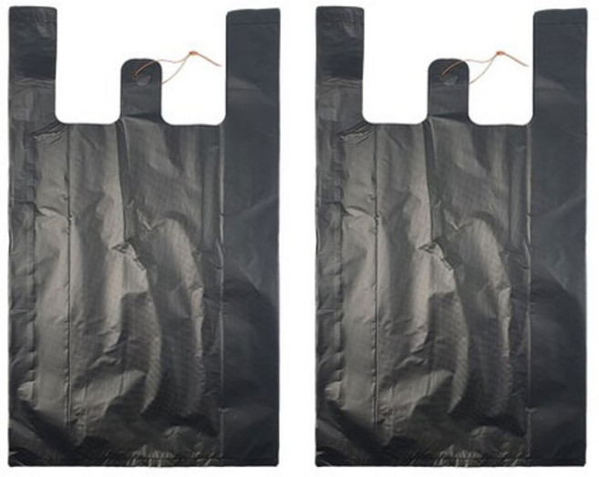 월드크린 손잡이 비닐 봉투 검정, 10L, 200개