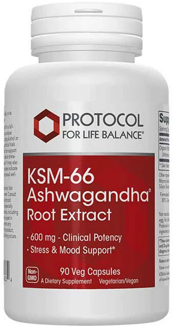 프로토콜포라이프밸런스 KSM-66 아슈와간다 루트 추출물 베지 캡슐, 1개, 90정 - 쿠팡