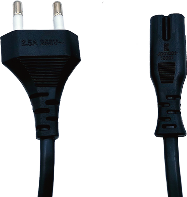 국산 AC 8자 2구 파워코드 케이블, 1.5m, 1개