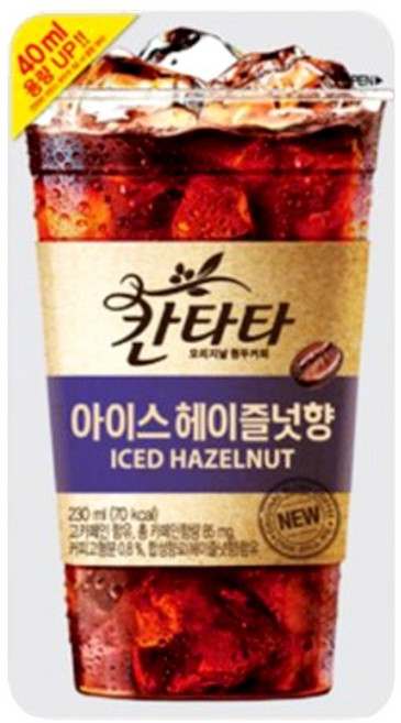 칸타타 아이스 헤이즐넛 230ml 파우치 20입