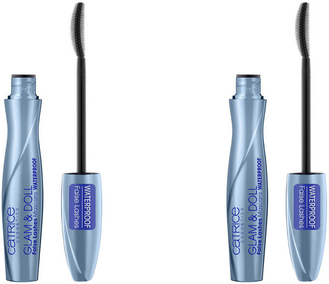 Catrice Glam & Doll Mascara Black Waterproof 10ml 캐트리스 글램 앤 돌 마스카라 블랙 워터프루프 2팩, 2개