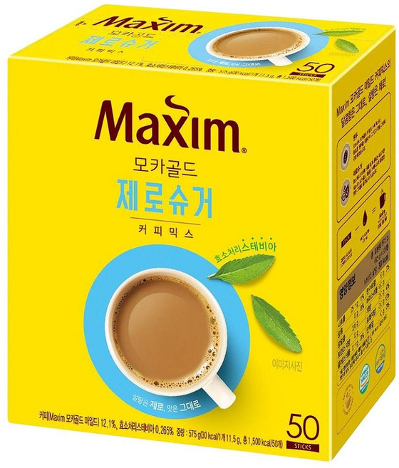 맥심 동서 모카골드 제로슈거 맥심모카골드 커피믹스 50T, 1개