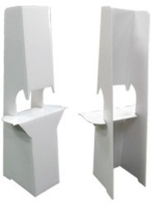 紙腳架-台灣製造海報看板展示架, 高37cm,有背膠, 1個