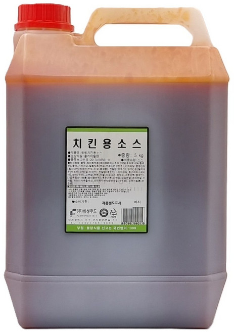 군주마켓 윙윙치킨용소스 5kg, 1개