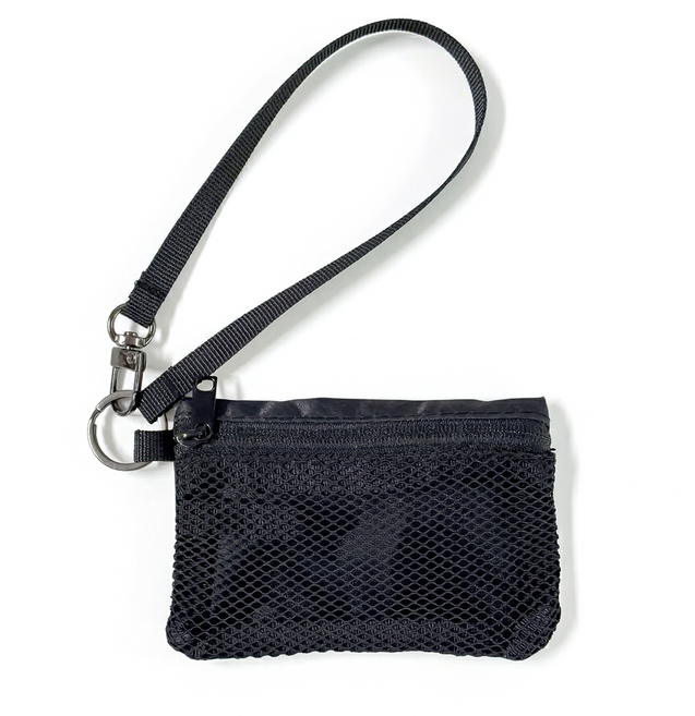 올리스트 스트랩 메쉬 동전 카드 지갑